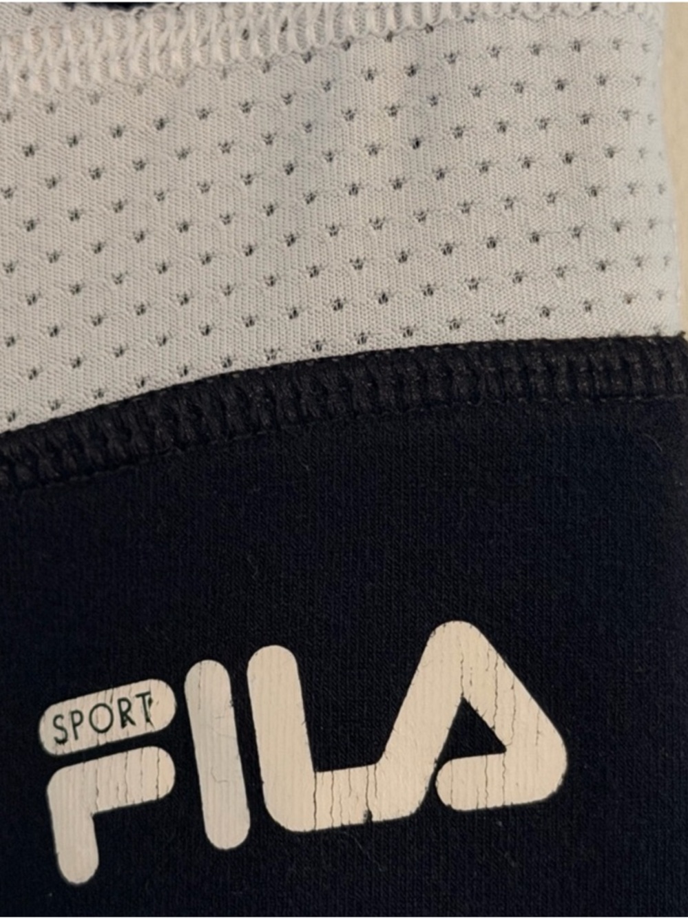 Fila Sport Black Track Pants with White Waistband Accent Size M - Picture 8 of 8